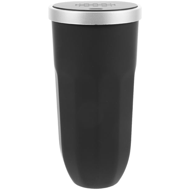 Cubo de basura para coche con tapa Portavasos pequeño para coche Cubo de basura Cubo de basura Contenedor de basura
