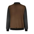 thumbnail image 5 of Fartey Bomber Jacket for Women 2025 Trendy Colorblock Zip Up Coats Long Sleeve Stand Collar Fall Jackets Lightweight Outerwear, 5 of 5