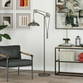 thumbnail image 3 of Evelyn&Zoe Neo Spoke Wheel Pulley System Floor Lamp with Metal Shade, Aged Steel/Aged Steel, 3 of 9