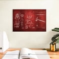 thumbnail image 3 of Elephant Stock Firefighter Patents Wall Art - Horizontal Canvas Wall Art - Living Room Wall Decor - Our America Canvas - Red And Brown Decor - 12" x 8", 3 of 8