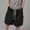 Black, variant on Cethrio Boys Cargo Shorts Size 14-16 T, Elastic Waist Drawstring Loose Athletic Summer Shorts Black