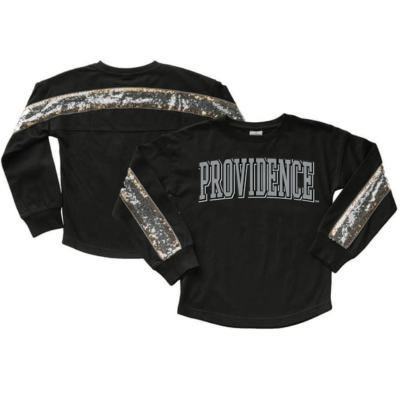 Girls Youth Gameday Couture  Black Providence Friars Guess Who's Back Long Sleeve T-Shirt