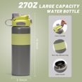 thumbnail image 2 of Clearance Sales! DomFun 800ML Stainless Insulated Cup Large Capacity Wide Mouth With Portable Handle Water Cup Outdoor, 2 of 5