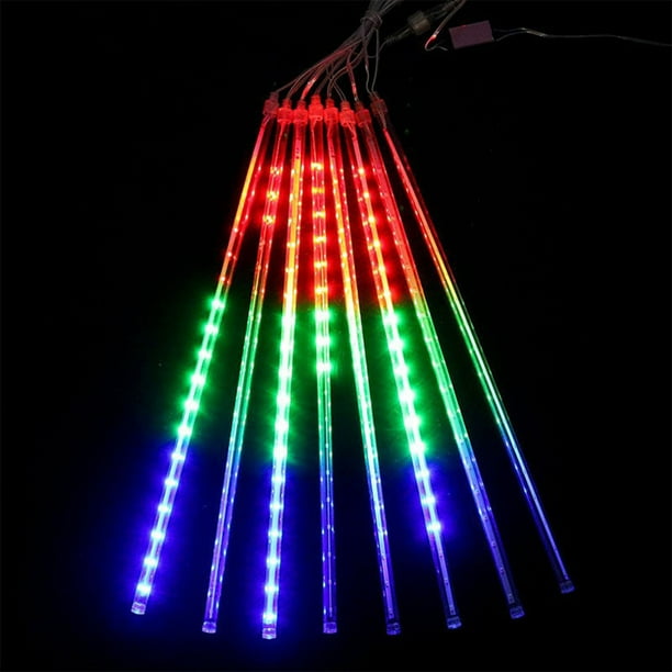 Luces LED, lámpara de escritorio, luz de noche, luz de libro, tubo de lluvia de meteoritos SMD hueco LED navideño de 30 cm decorativo A chopper