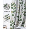 thumbnail image 3 of Green Fall Leaves Blackout Curtains for Bedroom Living Room Darkening Curtains 84 Inch Length 2 Panels Set Farmhouse Botanical Leaf Watercolor Window Curtain Window Treatment Grommet Drapes 52"x84", 3 of 9