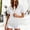 White, variant on Sevevn Women's Short Sleeve Hoodie Half Zip Pullover Hooded Sweatshirt with Pocket Casual Raglan Sleeve Tops Beige XXL