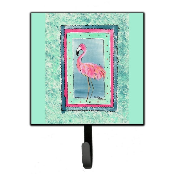 Carolines Treasures 8107-BSH4 Bird - Flamingo Leash or Key Holder Single Hook multicolor