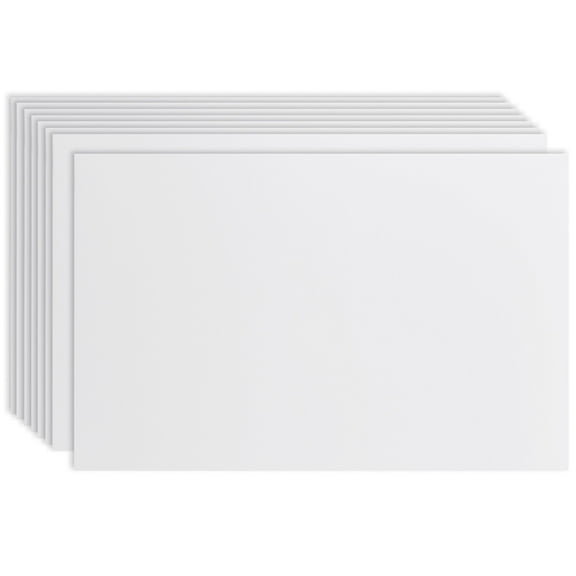 Juvale Corrugated Plastic Board Yard Signs - 24 x 36 in, White, 8-Pack, 4mm - Blank Yard Signs with Stakes for Outdoor Use - Poster Boards & Corrugated Plastic Sheets for DIY Projects