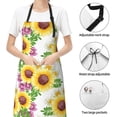 thumbnail image 6 of Naloa Sunflowers Apron Kitchen Aprons with Pockets for Women Men Chef, 6 of 8