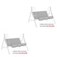 thumbnail image 3 of Billuyoard Gran oferta, cubierta de silla de 3 asientos para jardín al aire libre, cubierta de tienda de campaña con sombra para Patio, gris 2Conjunto, 3 of 6