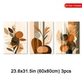 thumbnail image 3 of Minimalist Retro Botanical 3-Piece Canvas Decor for Living Room, 3 of 8