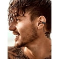 thumbnail image 3 of Pendientes de plata esterlina Silvora Black Viking Rune Ear Cuffs Clip para hombres y niños, 3 of 8