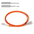 thumbnail image 2 of Unique Bargains 2 Meters 6.5Ft Fiber Patch Cable Multimode LC-SC OM1 LSZH Fiber Optic Jumper Orange For Network Transceiver 1Pcs, 2 of 6