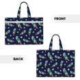 thumbnail image 2 of Salouo Astronaut Dinosaur for Canvas Tote File Bag, Tote Bag With Zipper Business Briefcase Document Bag with Handle A4 File Organizer Laptop Bag for Travel & Work, 2 of 8