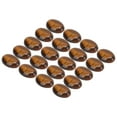 thumbnail image 1 of Tiger Eye Stone,20 Pcs Yellow Tiger Oval Flatback Stone Yellow Tiger Eye Bead Class Leading Features, 1 of 14