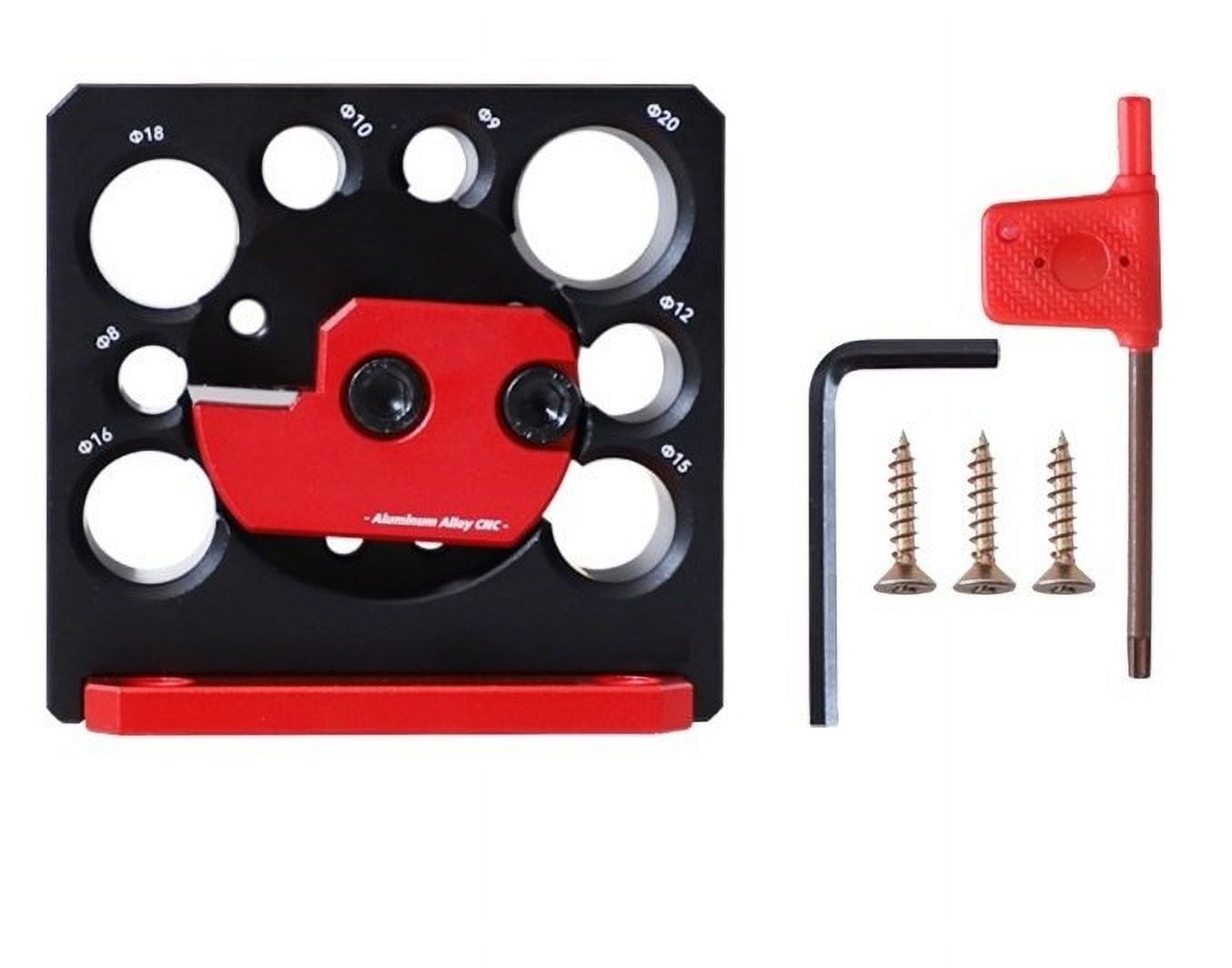 Adjustable Electric Drill Milling Dowel Round Rod Auxiliary Tool Dowel Maker Jig With 8-20Mm Holes Wood Rod Maker Woodworking B Fangkenuo