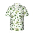 thumbnail image 1 of Fotbe St Patrick's Day3 Camisa Hawaiana para Hombre Unisex – Camisa Casual de Verano con Botones de Manga Corta de Algodón y Lino,3X-Large, 1 of 7
