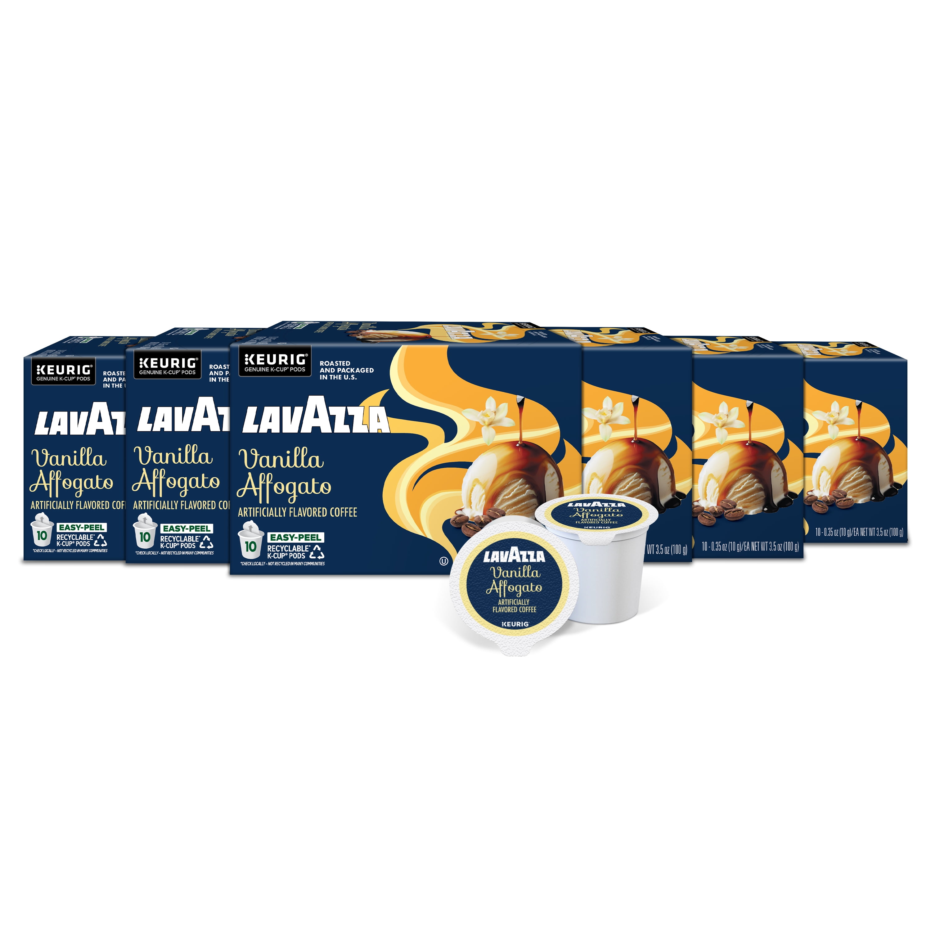 Lavazza Vanilla Affogato Keurig K-Cup® Pods, Light-Medium Roast, 100% Arabica (60 Pods)