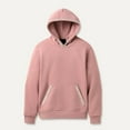 thumbnail image 3 of Men's Cotton Hoodie with Pocket Loose Casual Pullover Hooded Sweatshirt Colorblock Fashion Winter Fall Tops (3XL, Pink), 3 of 3