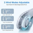 thumbnail image 6 of Bladeless Neck Fan, 360° Cooling Hanging Necklace Fan,Rechargeable Mini USB Personal Fan, Mini Air Cooler, 6 of 7