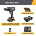 thumbnail image 2 of Caterpillar Cat® DX11 18V 1 FOR ALL 1/2" Cordless Drill/Driver with Brushless Motor and Two Batteries, 2 of 9