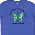 thumbnail image 4 of Inktastic Traumatic Brain Injury TBI Butterfly 6.1 Youth T-Shirt, 4 of 5