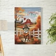 thumbnail image 2 of Thanksgiving Devon Rex Pilgrim Grateful, Thankful, Blessed Fall Welcome Vertical Matte Canvas Poster Cat Lover Kitten Owner Gifts Wall Art Home Decor - 00021, 2 of 5