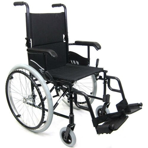 Karman Lt-980 24 lbs Lightweight Wheelchair with Elevating Legrest, 18" Seat, Black