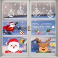 thumbnail image 2 of Pegatinas de ventana de decoración navideña, pegatina de espejo de Feliz Navidad, árbol de Navidad, pegatina de vidrio para ventana, regalos de Año Nuevo, 2 of 4