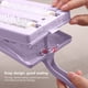 thumbnail image 4 of Báscula digital de cocina para alimentos - capacidad de 11 lb/5 kg, onzas y gramos, repostería, preparación de comidas, dieta, rosa/azul/beige/morado, 4 of 6