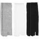 thumbnail image 2 of PTOOTP 3 pares de calcetines elásticos de algodón con puntera tabi para mujer (negro, blanco y gris), 2 of 7