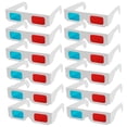 thumbnail image 1 of HEATSHAKING 70Pcs Anaglyph 3D Glasses Red and Blue Cardboard for Home Movie Theater Viewing, 1 of 8