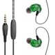 thumbnail image 1 of QKZ Auriculares con cable Auriculares con sonido de alta fidelidad Auriculares deportivos de 3,5 mm Auriculares internos para teléfono, Verde Inevent EL002610-03B, 1 of 7