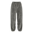 thumbnail image 5 of Summer Pants for Women Pants for Women Dressy Womens Comfy Casual Pajama Designer Wide Leg Yoga Trousers Leather Corduroy Small Sweatpants Fashion Womens Grey XL, 5 of 7