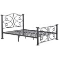 thumbnail image 1 of Hodedah Complete Metal Twin Size Bed in Black Silver, 1 of 5