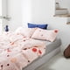 thumbnail image 4 of Juego de cama de algodón con estampado de frutas y fundas de almohada para dormitorio tamaño queen, 4 of 8