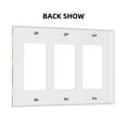 thumbnail image 2 of Leafs Doodle Switch Cover Decorative Wall Plate 3-Gang Standard Size, 2 of 5