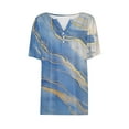 thumbnail image 4 of ATENAR T Shirts for Women Loose Summer Tops for Women Short Sleeve Tee Light Blue S, 4 of 6