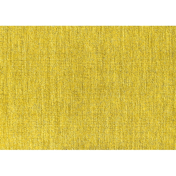 Ahgly Company Indoor Rectangle Solid Yellow Modern Area Rugs, 3' x 5'
