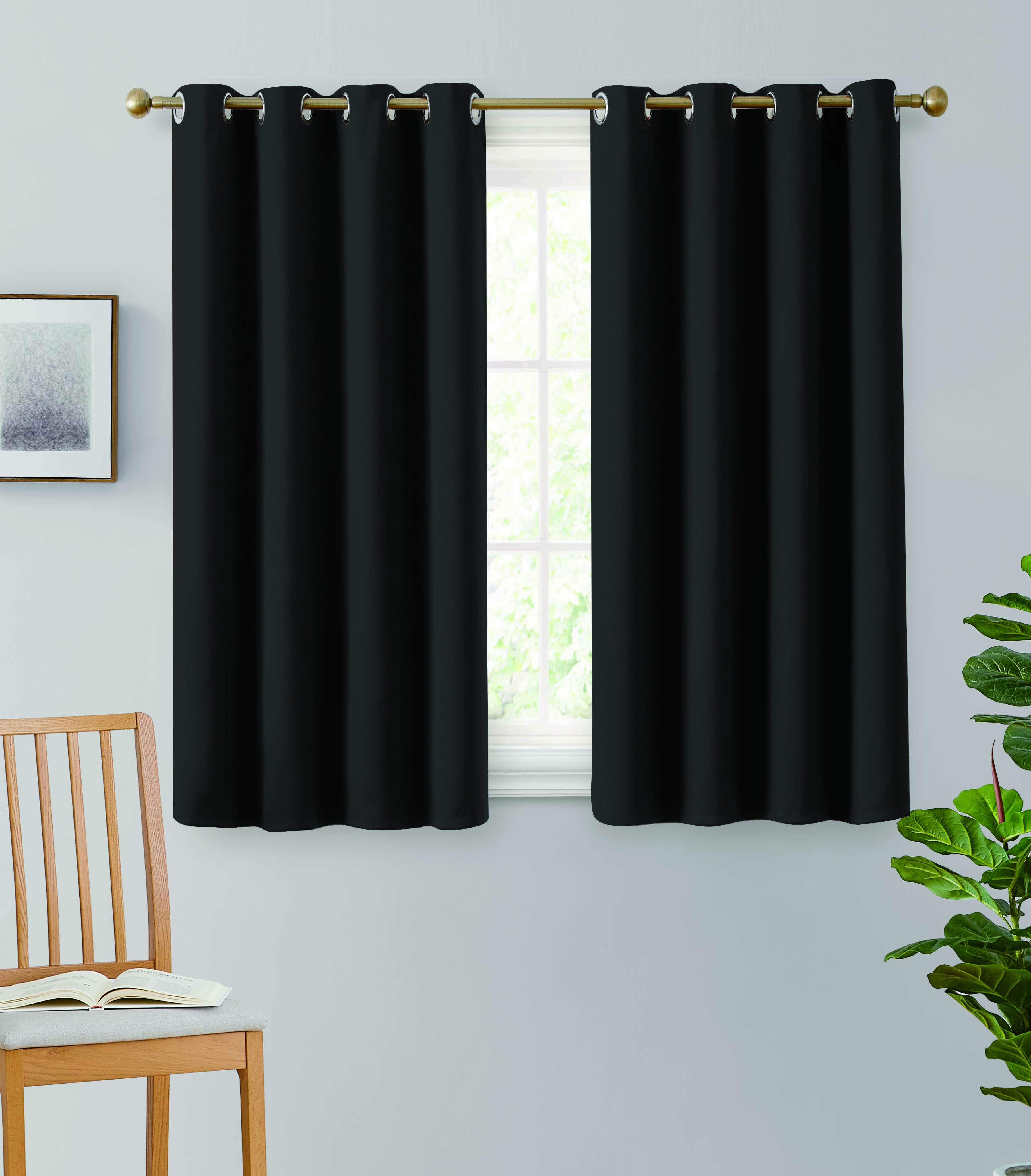 TOGETHER 2PC ROOM DARKENING INSULATED BLACKOUT WINDOW CURTAIN PANEL 70"W X 63"L 