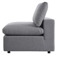 thumbnail image 6 of Lounge Sofa Middle Chair, Sunbrella, Grey Gray, Fabric, Modern Contemporary, Outdoor Patio Balcony Cafe Bistro Garden Furniture Hotel Hospitality, 6 of 8