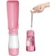 thumbnail image 2 of Botella de agua para perros rosa de 1 pieza: alimentador de agua para mascotas plegable portátil con recipiente para alimentos, compacto y liviano a prueba de fugas, adecuado para paseos con mascotas, viajes y caminatas JM, 2 of 5