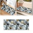 thumbnail image 1 of ERK Corridor Stone Patterned Carpet 3D Pebble Pattern Entrance Mat Slip Washable,50x120cm, 1 of 5
