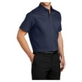 thumbnail image 4 of Mens Short Sleeve Superpro Twill Oxford Cotton/Polyester Button Down Shirt True Navy 4X-Large, 4 of 6