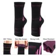 thumbnail image 3 of Ofertas únicas 1 par de tobilleras para mujeres y hombres Mangas de soporte de compresión de tobillo Antideslizante Negro Rosa Talla L, 3 of 7