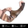 thumbnail image 2 of Bingfone Farmers Gardening Sleeves Sun Protection Arm Cooling Sleeves for Women Men with Thumb Hole - Deer American Flag Wall, 2 of 7