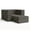 Charcoal, variant on Jaxx 16385853 Zipline Convertible Sleeper Chair, Ottoman & Twin Size Bed - Ice