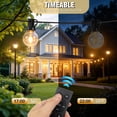 thumbnail image 5 of Mibote Solar Outdoor String Lights, 50FT 25 G40 Bulbs Shatterproof Patio Lights,IP44 Waterproof,Dimmable ,Remote Control for Patio Garden, 5 of 8