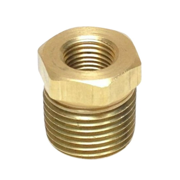 1 Pza rosca NPT adaptador 3/8 '' a 1/8'' Npt latón tubo reductor buje accesorio para agua gasóleo accesorios de