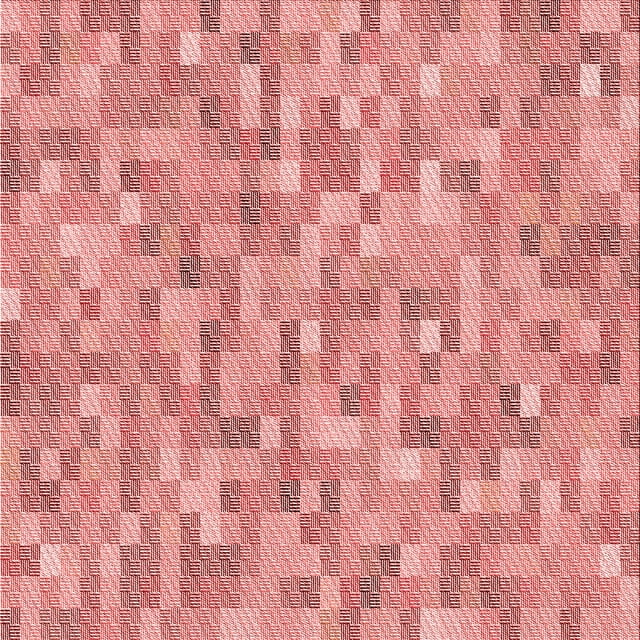 Ahgly Company Tapis d'Intérieur Lavables à la Machine, Carrés, Transitionnels, Rouge Pamplemousse, 8'